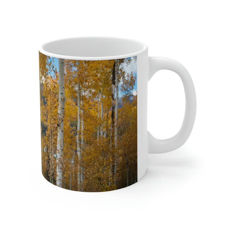 Aspens Changing - Ceramic Mug 11oz - Visiting This World