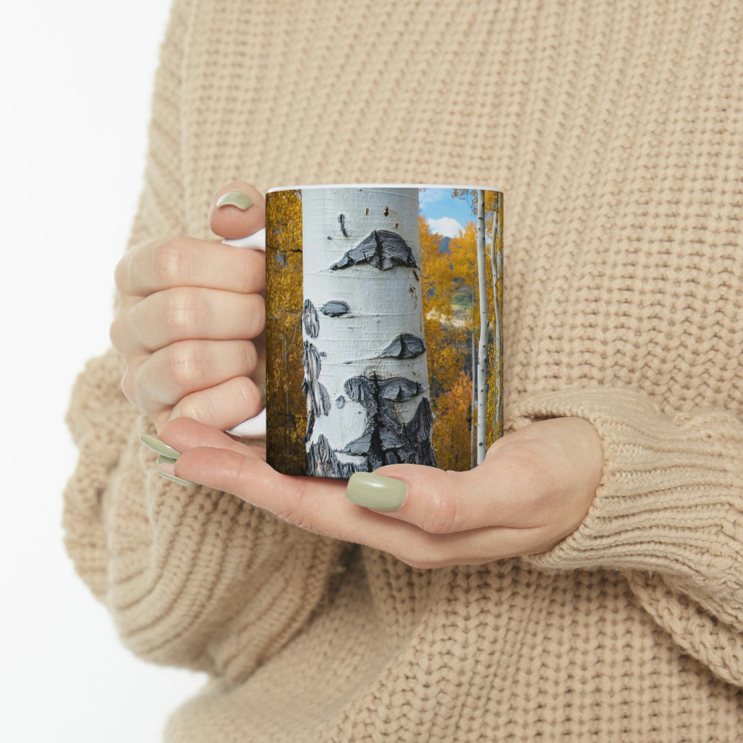 Aspens Changing - Ceramic Mug 11oz - Visiting This World