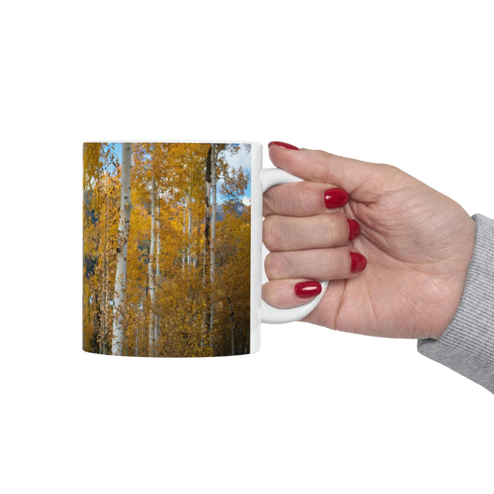 Aspens Changing - Ceramic Mug 11oz - Visiting This World