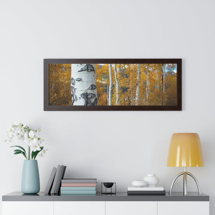 Aspens Changing - Framed Print - Visiting This World