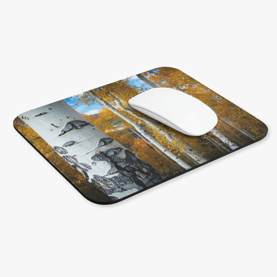 Aspens Changing - Mouse Pad (Rectangle) - Visiting This World