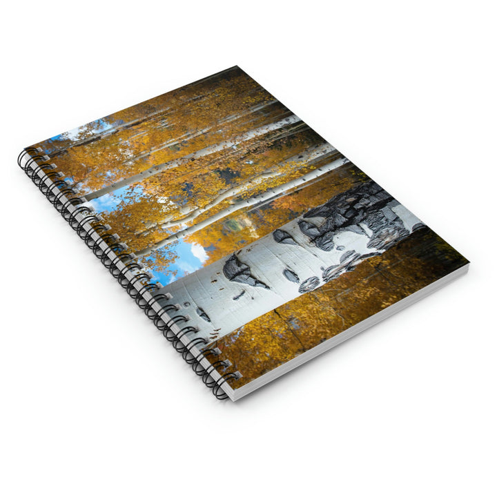 Aspens Changing - Spiral Ruled Line Notebook - Visiting This World