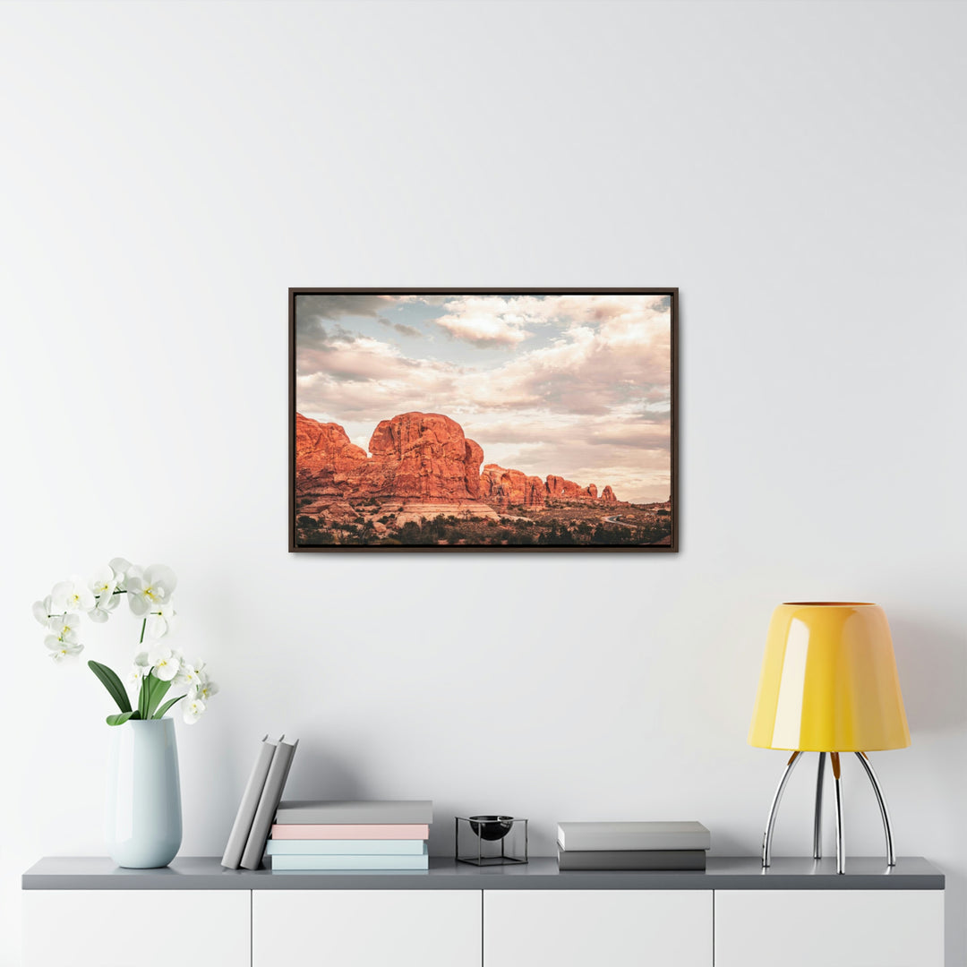 A Desert Sunset - Canvas with Frame