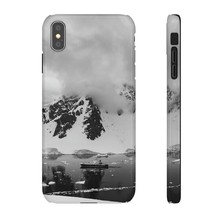 Peaceful Anchoring in Black and White - Phone Case