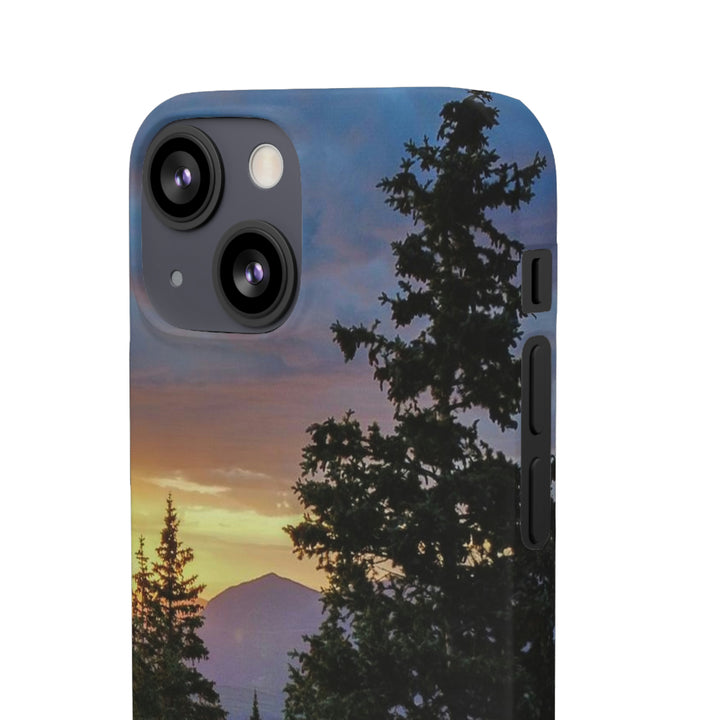 Rainy Sunset Through the Trees - Phone Case