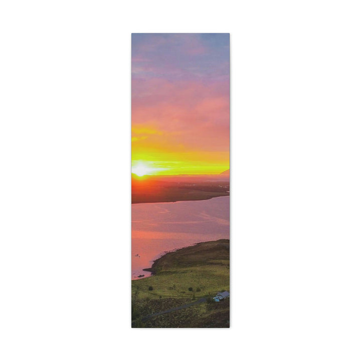 Sunset Over the Fjord Part 1 - Canvas