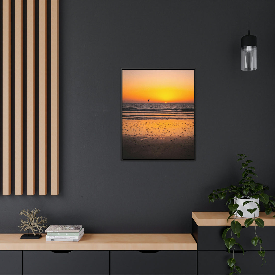 Sunrise on the Sea - Canvas with Frame