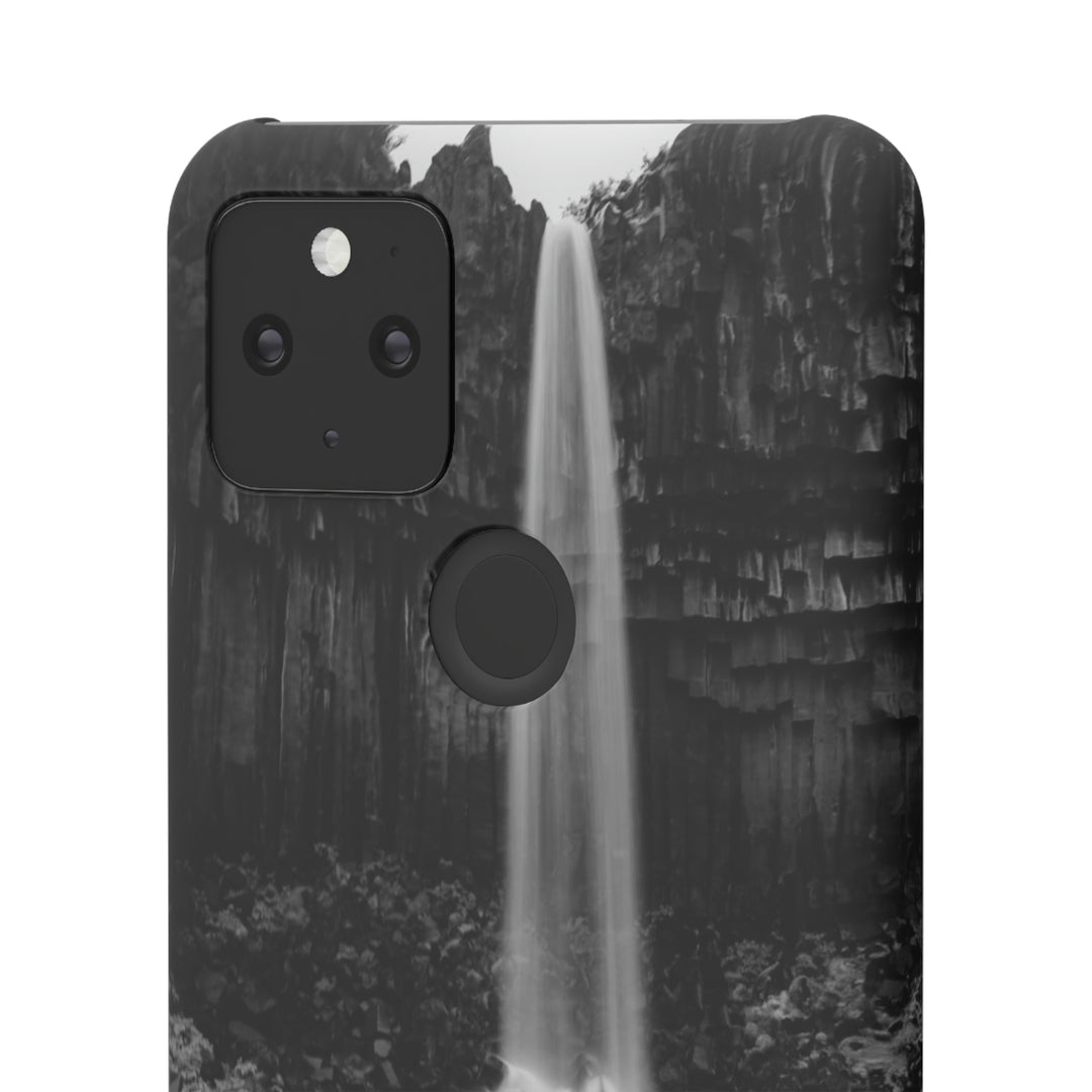 Svartifoss in Black and White - Phone Case