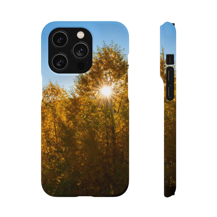 Sun Through the Aspens - Phone Case