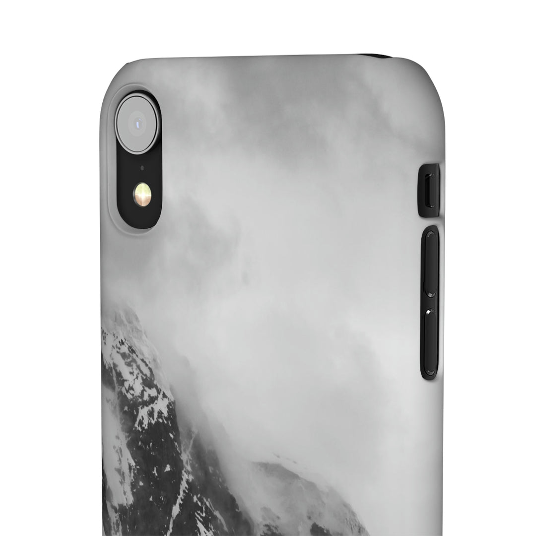 The Mist Descends in Black and White - Phone Case