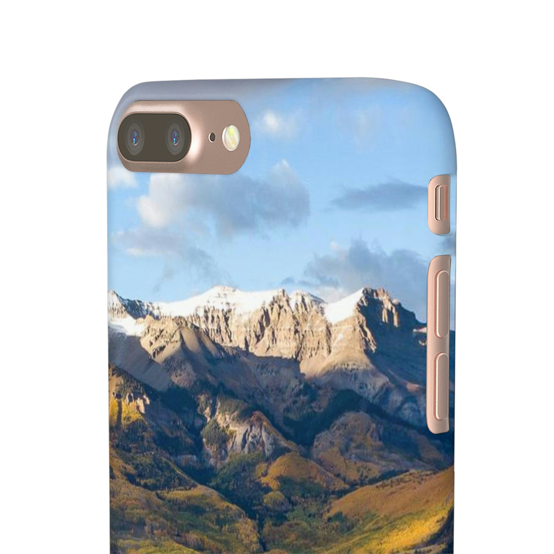 Glowing Mountainside - Phone Case