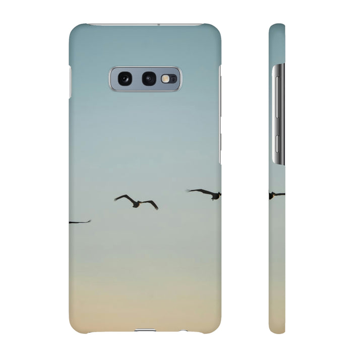 Brown Pelicans in Flight - Phone Case