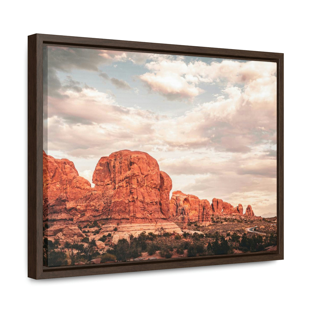 A Desert Sunset - Canvas with Frame