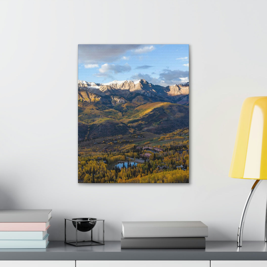 Glowing Mountainside - Canvas