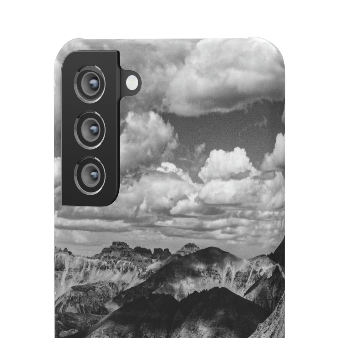 Imogene Pass From the Air in Black and White - Phone Case