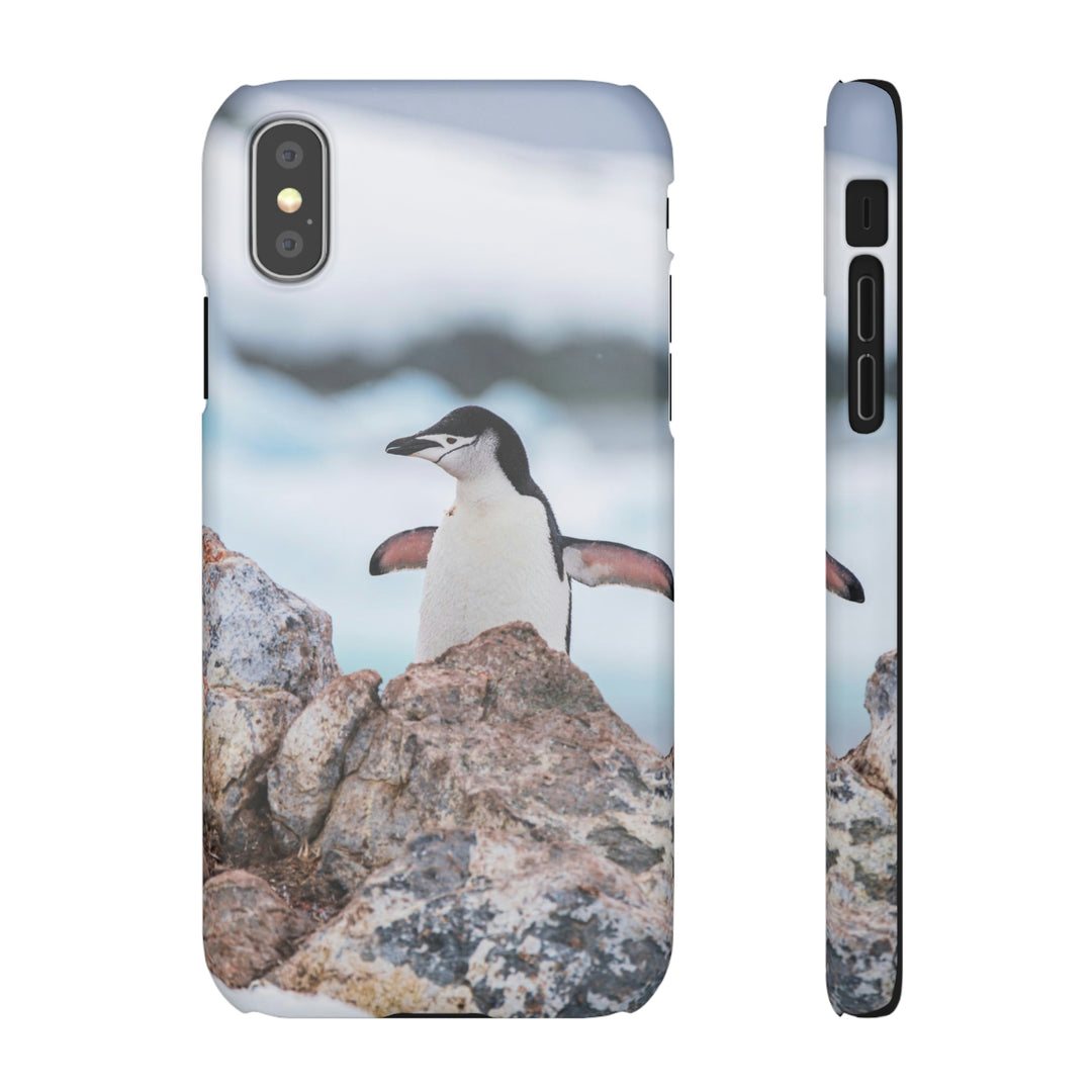 Stretched Penguin - Phone Case