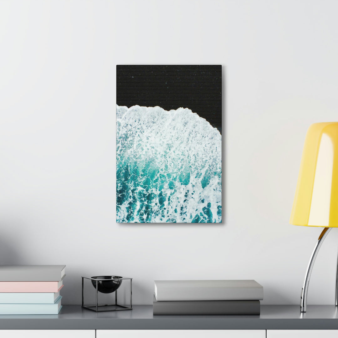 A Wave on Volcanic Sand - Canvas