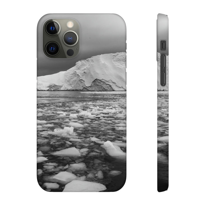 Lane of Ice In Black and White - Phone Case