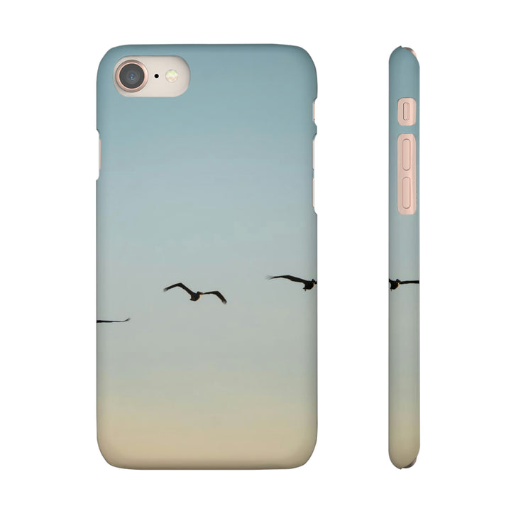 Brown Pelicans in Flight - Phone Case