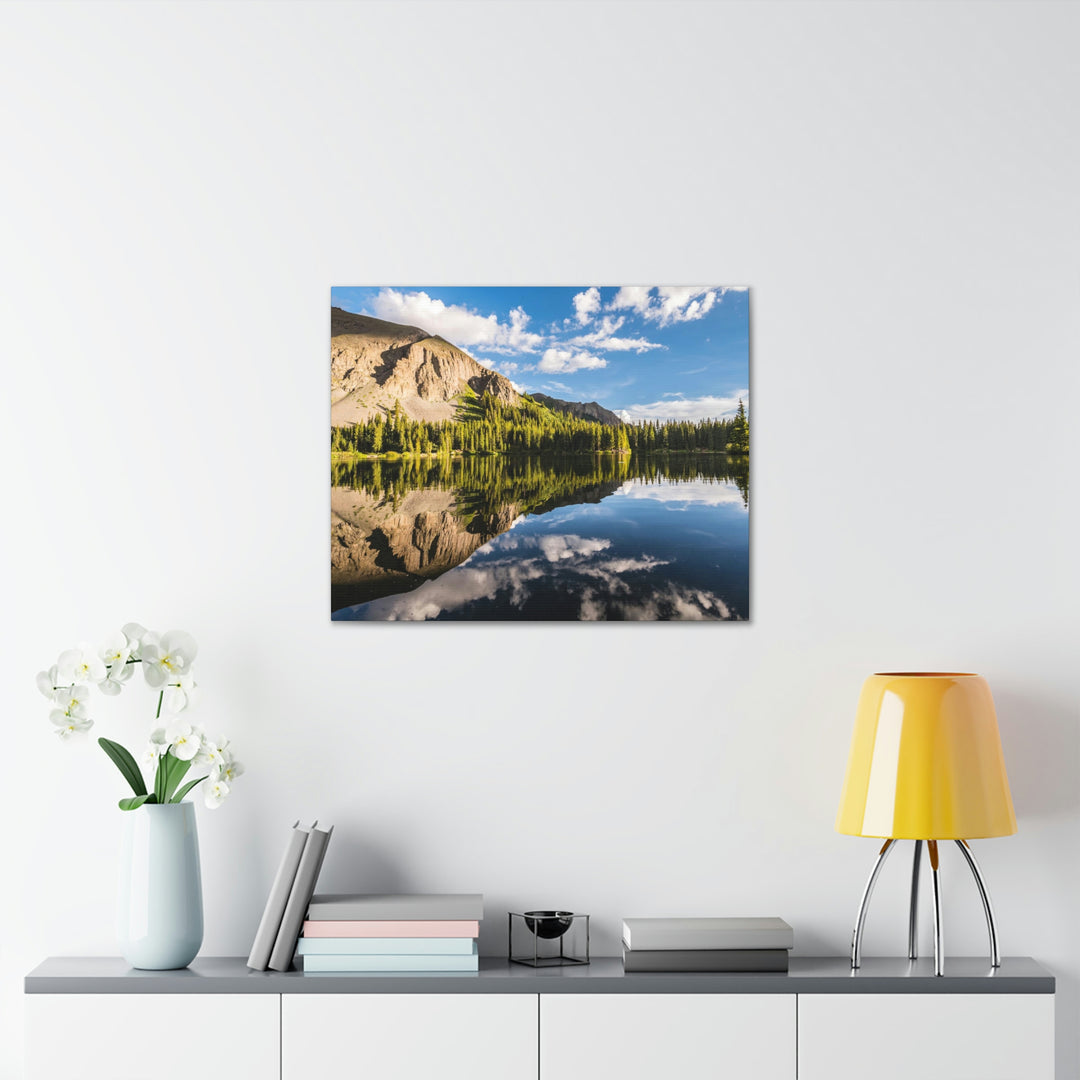 Mountain Scene Reflected - Canvas