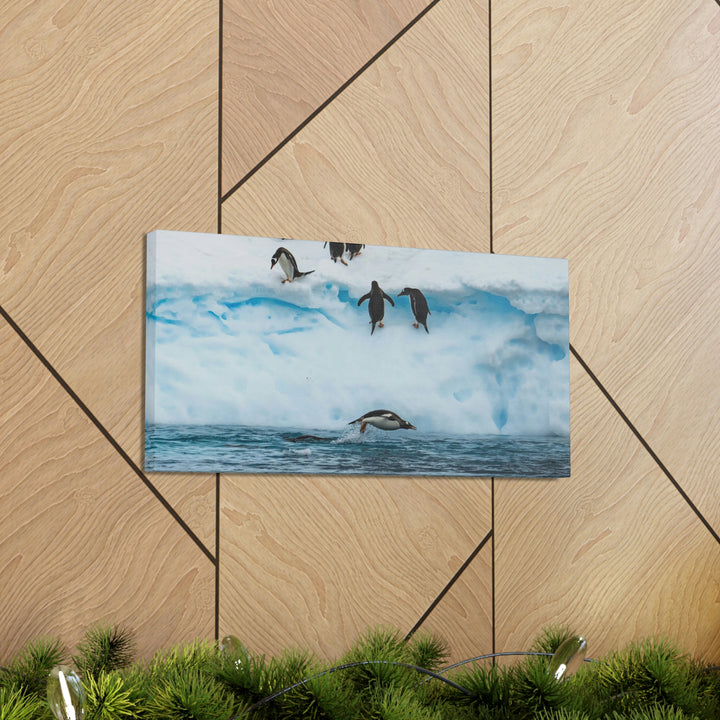 Porpoising Penguin - Canvas