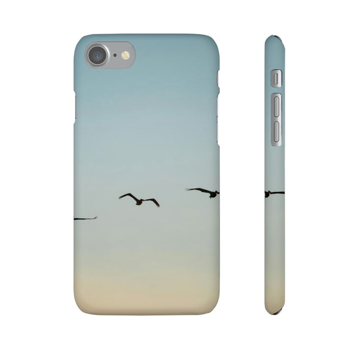 Brown Pelicans in Flight - Phone Case