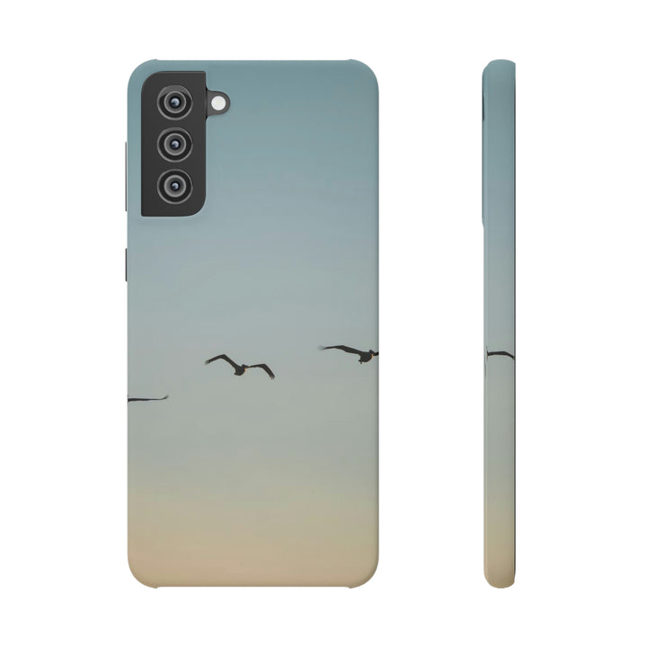 Brown Pelicans in Flight - Phone Case