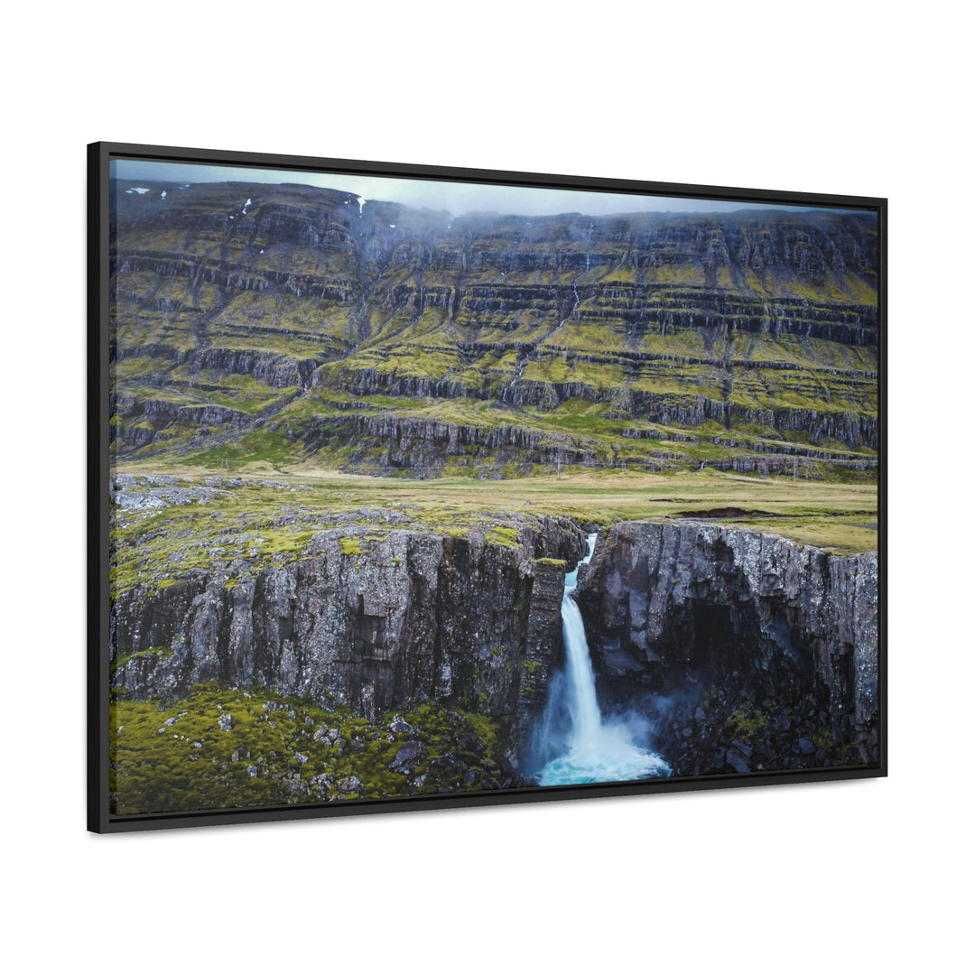 A Remote Waterfall - Canvas with Frame