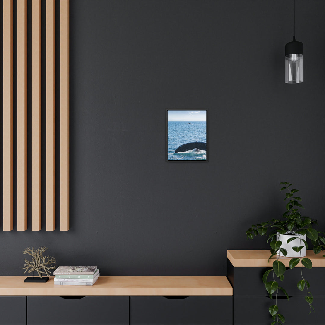 A Whale and A Mountain - Canvas with Frame