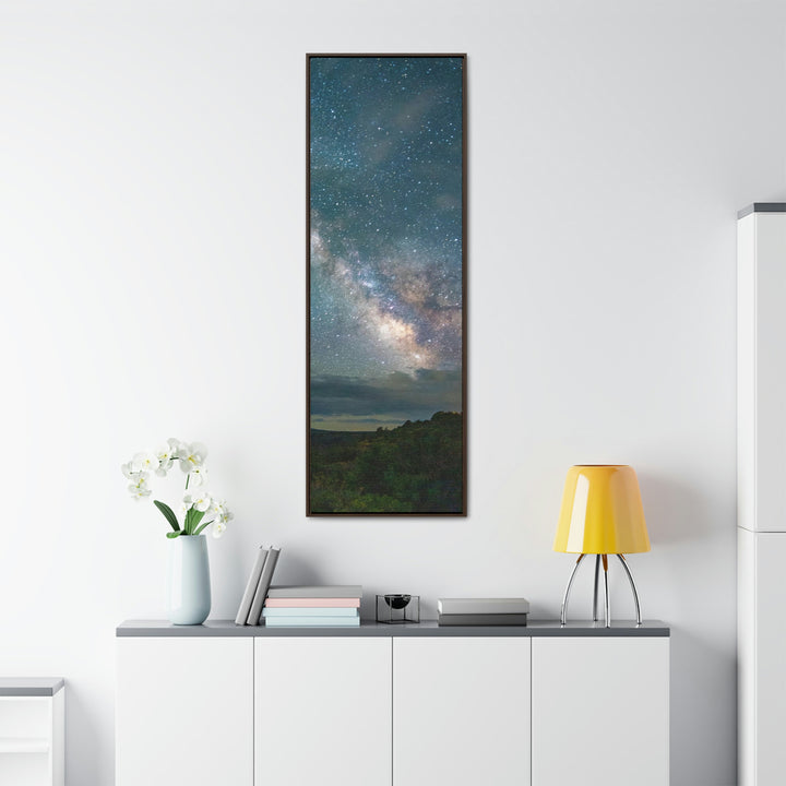 Milky Way Through the Clouds Part 1 - Canvas with Frame