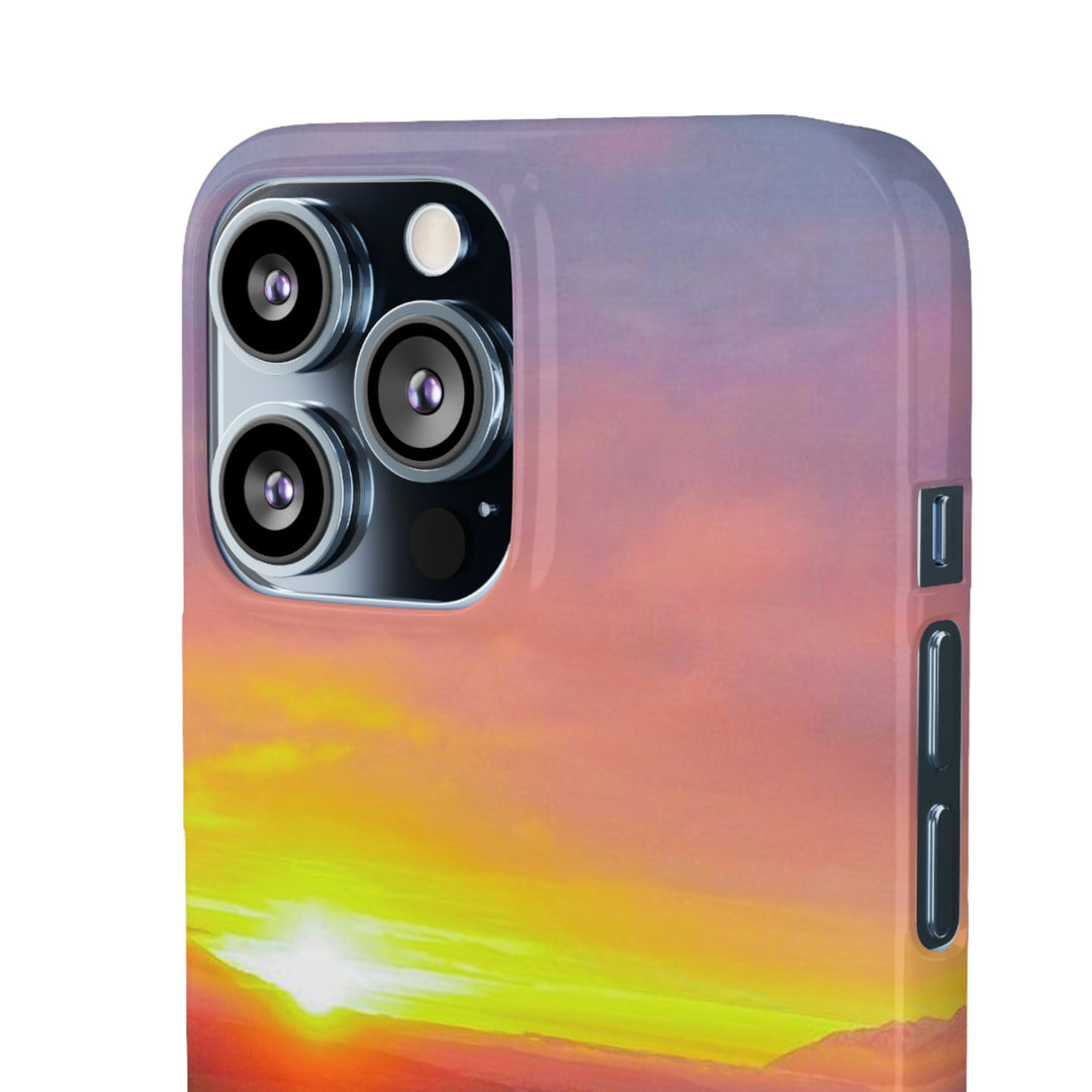 Sunset Over the Fjord Part 1 - Phone Case