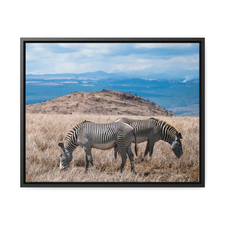 Zebra-Striped Expanse - Canvas With Frame