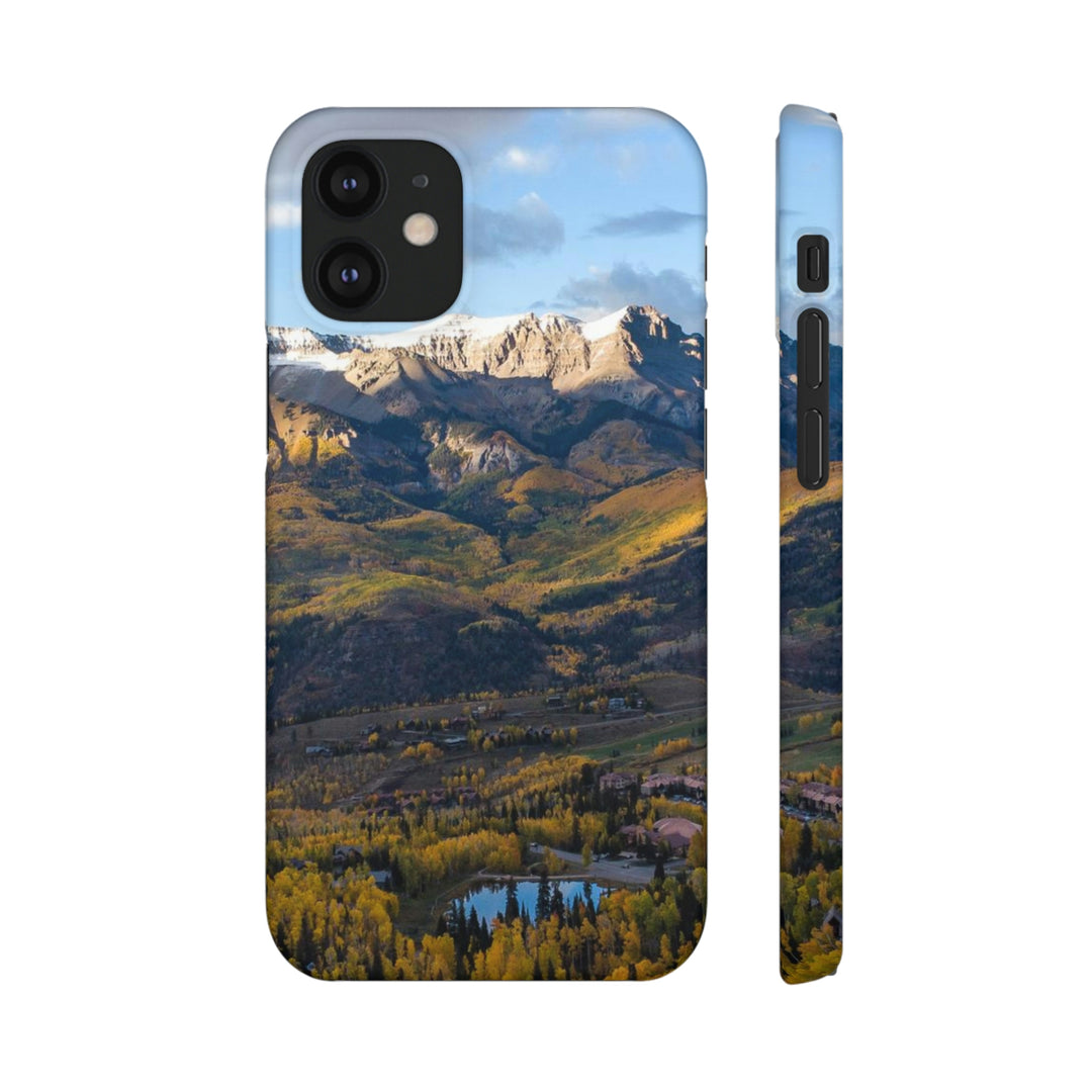 Glowing Mountainside - Phone Case