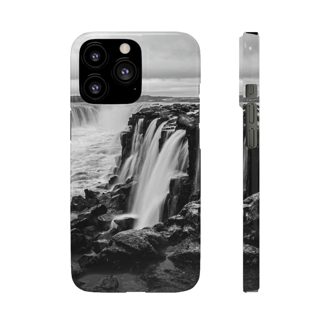 Selfoss in Black and White - Phone Case