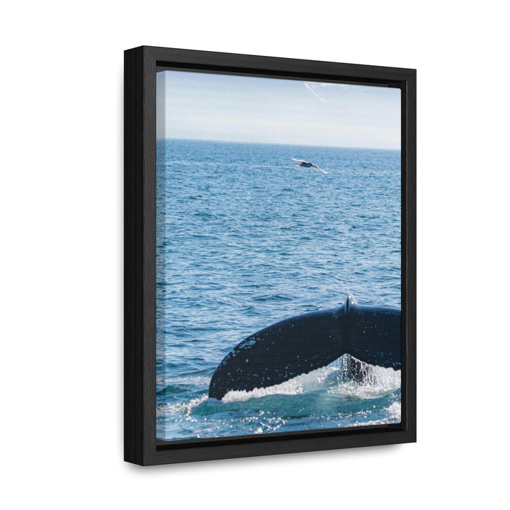 A Whale and A Mountain - Canvas with Frame