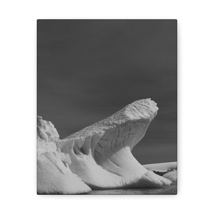 The Angles of an Iceberg in Black and White - Canvas