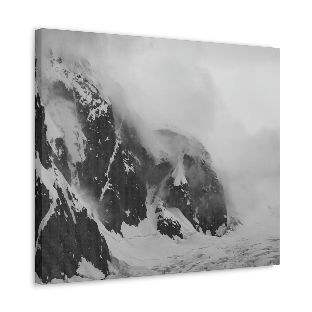 The Mist Descends in Black and White - Canvas