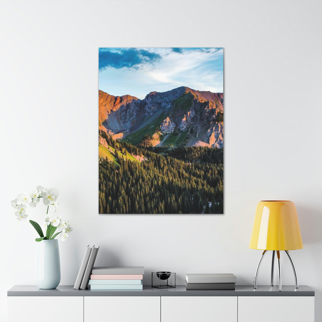 Fading Mountain Light - Canvas