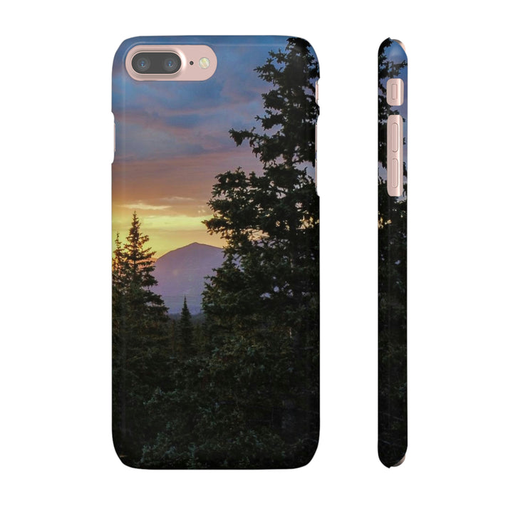 Rainy Sunset Through the Trees - Phone Case