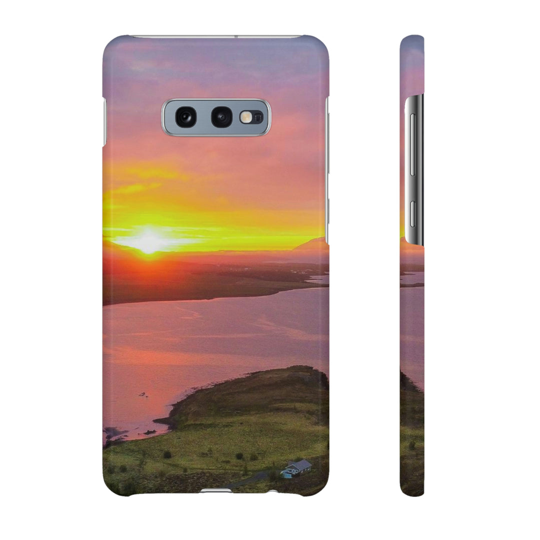 Sunset Over the Fjord Part 1 - Phone Case