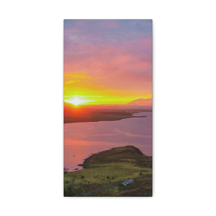 Sunset Over the Fjord Part 1 - Canvas