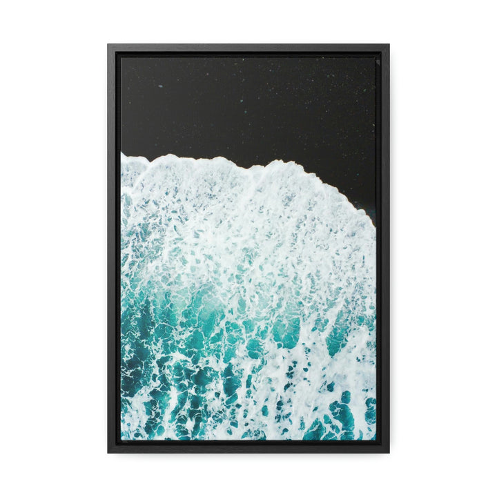 A Wave on Volcanic Sand - Canvas with Frame