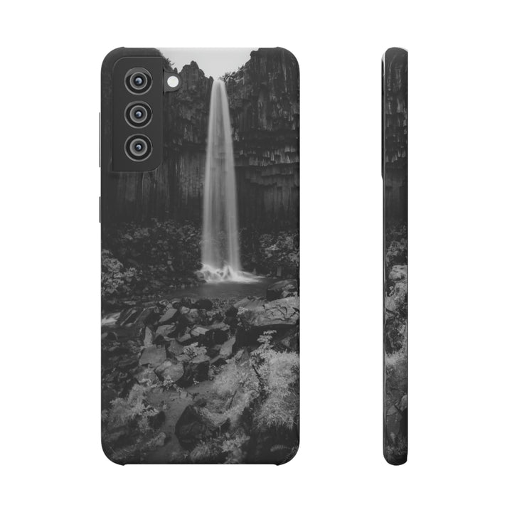 Svartifoss in Black and White - Phone Case