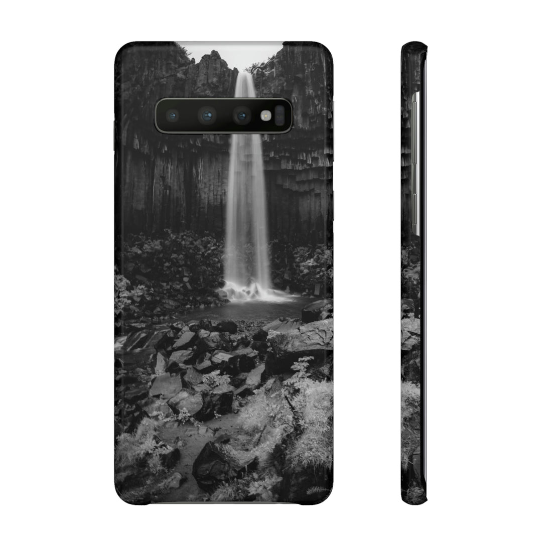 Svartifoss in Black and White - Phone Case