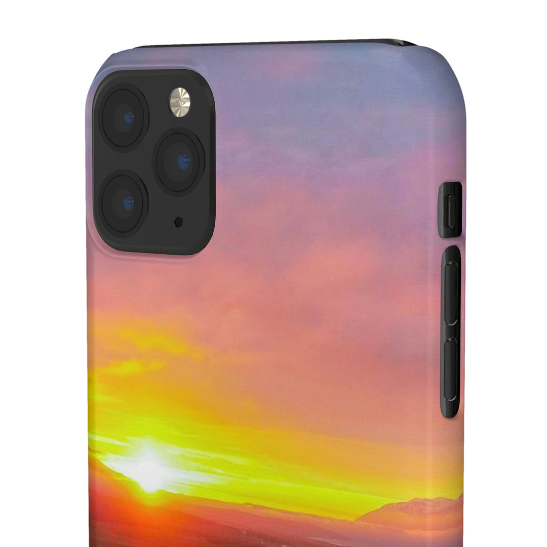 Sunset Over the Fjord Part 1 - Phone Case