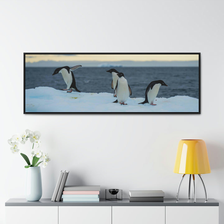 Penguin Dance - Canvas with Frame