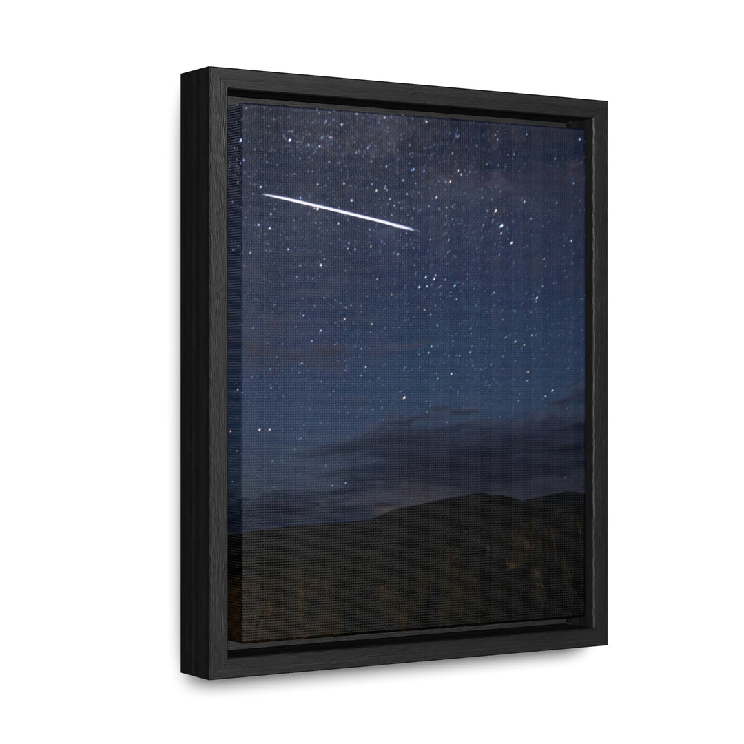 Starlink Above the Canyon - Canvas with Frame