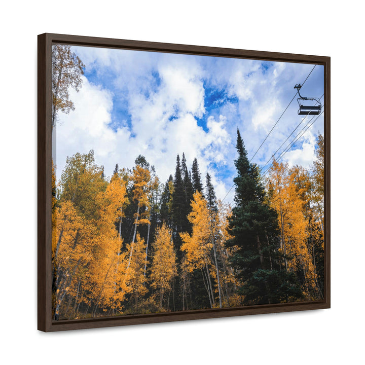 Chairlift in Suspension - Canvas with Frame