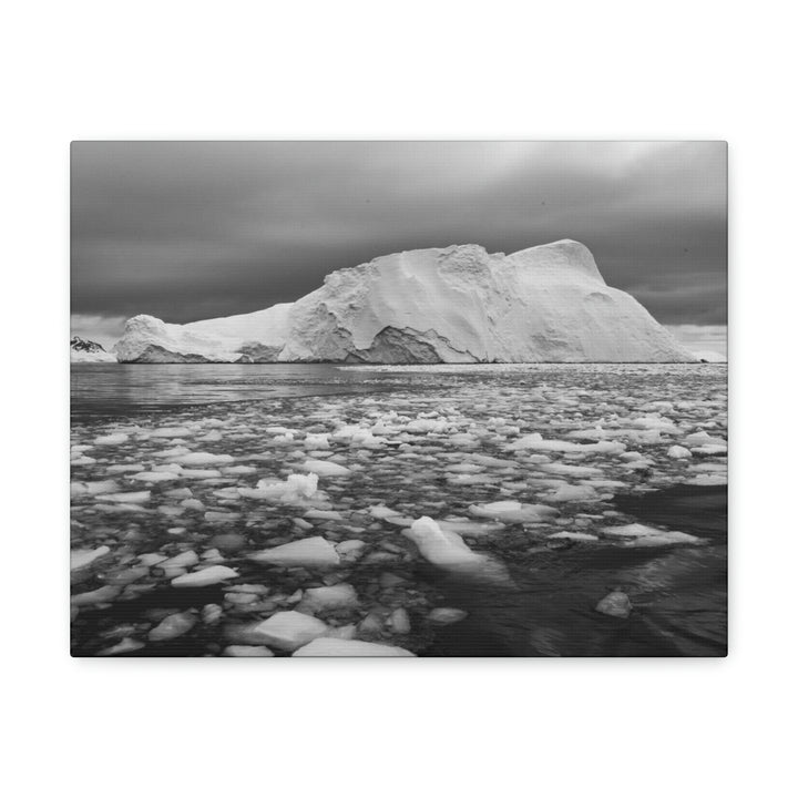 Lane of Ice In Black and White - Canvas