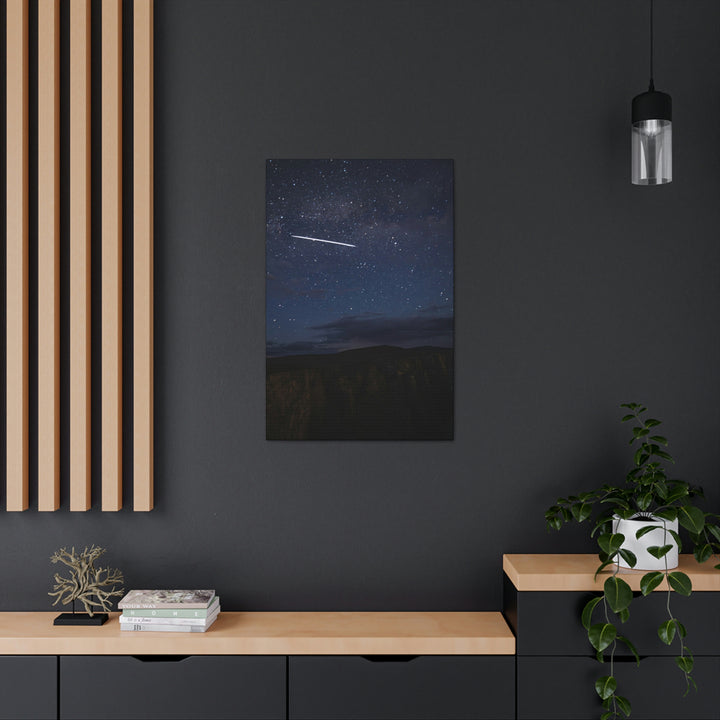 Starlink Above the Canyon - Canvas